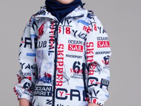 Куртка текстильная с полиуретановым покрытием для мальчиков (ветровка)