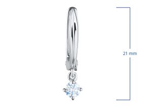 Серьги из белого золота с бриллиантами э0901сг07210752