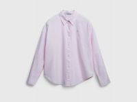 Свободная рубашка из хлопка Оксфорд, Розовый