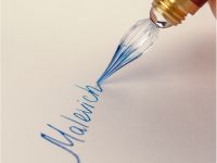 Ручка-перо стеклянная для каллиграфии Малевичъ