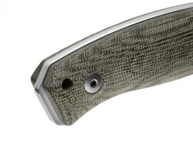 Нож с фиксированным клинком LionSteel M2M, сталь M390, рукоять микарта, зеленый
