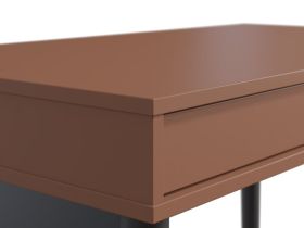 Письменный стол Эльси 100x55 Терракотовый/Черный