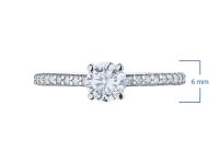 Кольцо из белого золота с бриллиантами э4001кц04202763