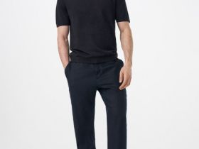 Джемпер с коротким рукавом, Синий