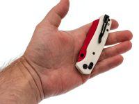 Складной нож Bestech Knives Cicada's Wing, сталь 10Cr15MoV, рукоять G10, красный/белый