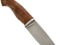 Нож Охотник, сталь Elmax, рукоять стабилизированная карельская береза