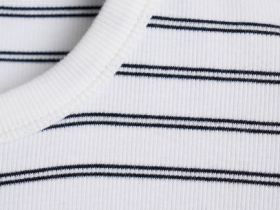 Футболка в рубчик, Белый