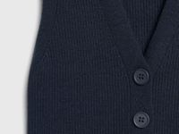 Вязаный жилет для девочек, Синий