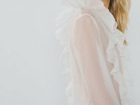 Блузка с рюшами, Белый