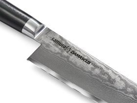 Нож кухонный "Samura DAMASCUS" Гранд Шеф 240 мм, G-10, дамаск 67 слоев