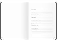 Ежедневник недатированный, кожзам OfficeSpace "Elastic band" A5 136 л