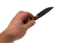 Туристический нож Kizer Buddy black сталь Nitro-V, рукоять Ultem
