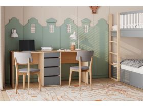 Письменный стол Пенни 173x60 Графитовый