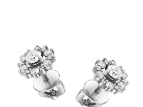 Пусеты из белого золота э4712пс05165500