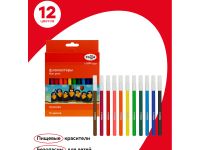 Набор фломастеров Гамма "Мультики" 12 цв., смываемые, картон. упак., европодвес