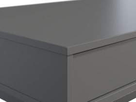 Стол Ханссон 120x60 Графитовый/Черный