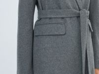 Жакет с поясом, Серый