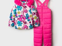 Комплект текстильный с полиуретановым покрытием для девочек: куртка, полукомбинезон