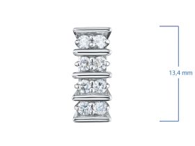 Подвеска из белого золота с бриллиантами э4001пд03210003