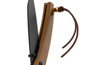 Складной нож Petrified Fish Patte, сталь 12C27, рукоять G10, tan