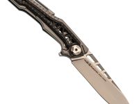 Складной нож Nimo Knives Divinity Tree, сталь M390, рукоять титан/карбон