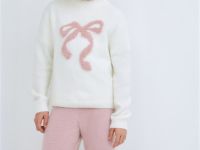 Вязаный джемпер для девочек, Бежевый