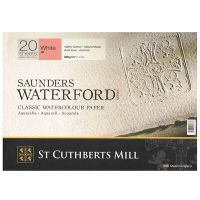 Альбом-склейка для акварели Saunders Waterford H.P. мелкое зерно 23х31 см 20 л 300 г белый