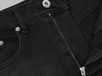 Укороченные джинсы прямого кроя