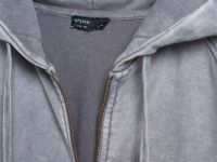 Толстовка на молнии с капюшоном, Серый