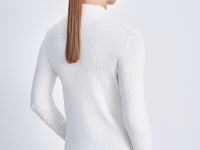 Джемпер приталенного силуэта с воротником-стойкой