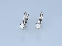 Серьги из белого золота с бриллиантами э0901сг05210201