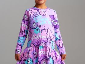 Платье трикотажное для девочек