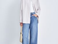 Джинсы wide leg fit женские