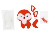 Набор для шитья игрушки ТРИ СОВЫ "Лисичка", пакет с европодвесом