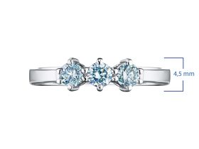 Классическое кольцо из белого золота э0912кц07070100_blue