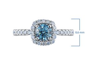 Кольцо из белого золота э0912кц08191300_blue