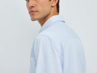 Классическая рубашка из хлопка, Голубой