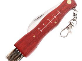 Складной грибной нож Ножиков, дерево, нержавеющая сталь 440