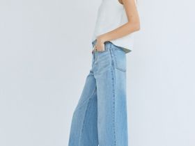 Трикотажный жилет с флоральной вышивкой, Белый