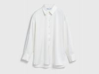 Блузка из сатина, Белый