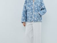 Легкая стеганая куртка, Синий