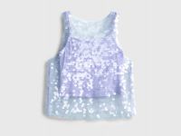 Топ с пайетками для девочек, Фиолетовый