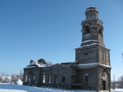Памятник архитектуры деревянного зодчества XIX в., бывшая Никольская церковь