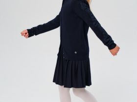 Кардиган с украшением из страз для девочки