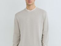 Джемпер с имитацией футболки, Белый