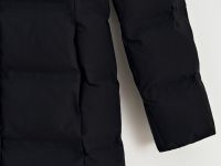 Пуховое полупальто с капюшоном