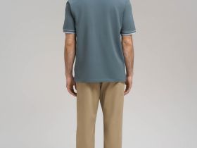 Поло свободного кроя из хлопка пике