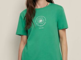 Футболка прямого силуэта с принтом