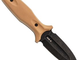 Тактический нож N.C.Custom Grave 2.0, сталь AUS-8, рукоять песочный Elastron