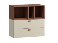 Комод Энзо 80x79 Светло-бежевый/Терракотовый
